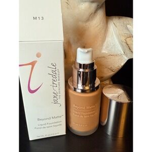Jane Iredale Beyond Matte Liquid Foundation M13 0.9 fl oz Full Coverage Makeup